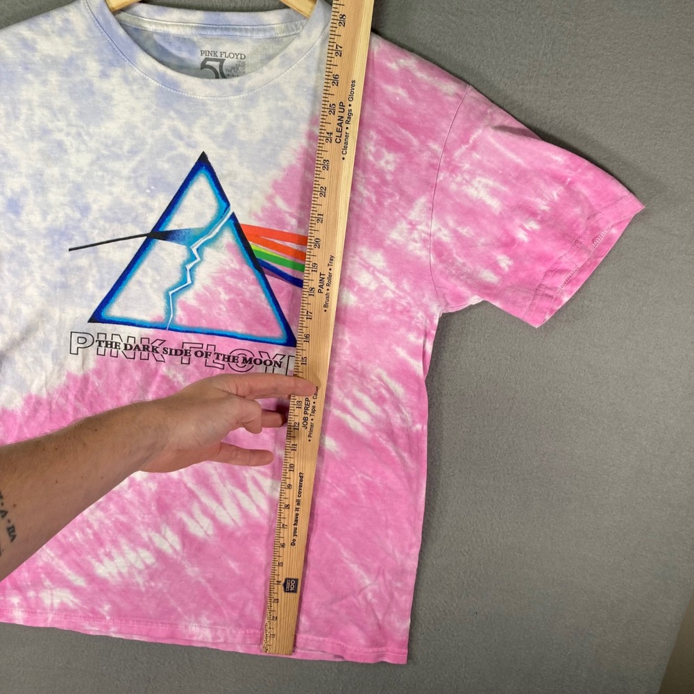 Pink Floyd‎ Dark Side Moon T Shirt Tie Dye 50th Anniversary Graphic - Picture 4 of 7